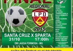 Sparta enfrenta Santa Cruz no último jogo do Campeonato Regional e partida terá transmissão ao vivo pela internet