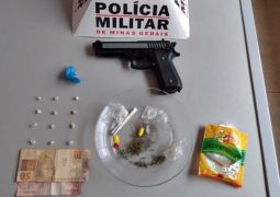 Homens são presos em Tiros-MG pelos crimes de tráfico de drogas e posse ilegal de armas
