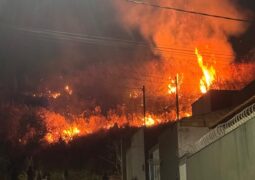 Mais um incêndio criminoso é registrado em São Gotardo. Fogo só é apagado com a ajuda de unidade do Corpo de Bombeiros